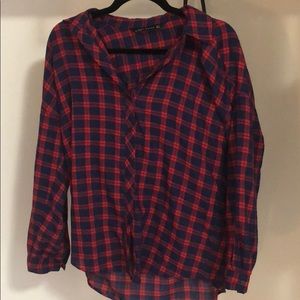 Plaid blouse